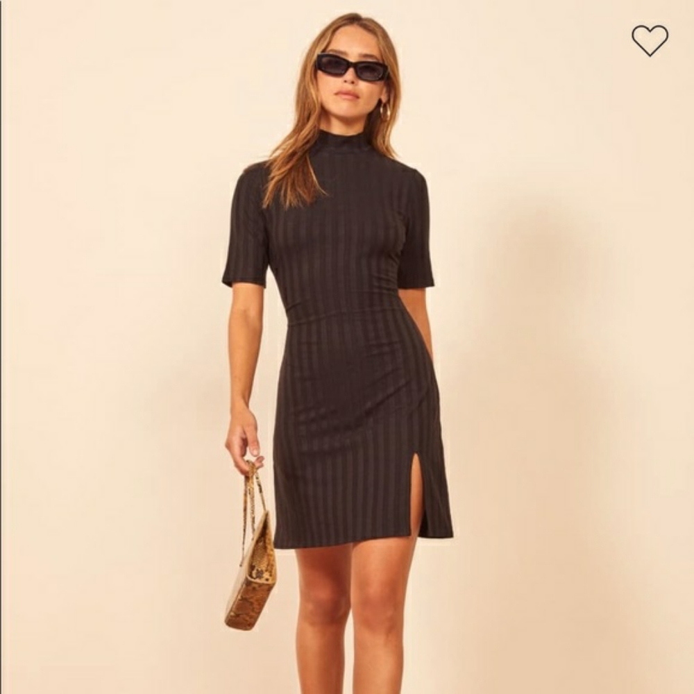 Reformation Dua Dress NWT Black, Small